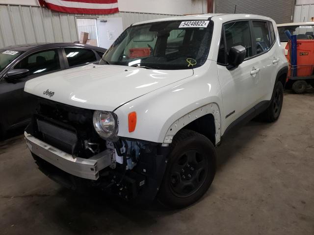ZACCJBAB9JPJ41163 - 2018 JEEP RENEGADE S WHITE photo 2