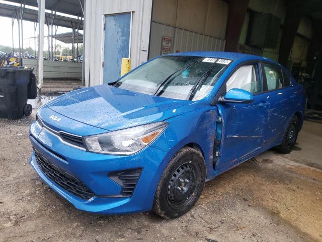 3KPA24AD1NE473928 - 2022 KIA RIO LX BLUE photo 2