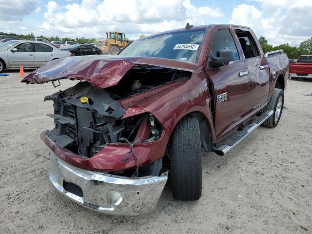 3C6RR6LT9HG521352 - 2017 RAM 1500 SLT MAROON photo 2