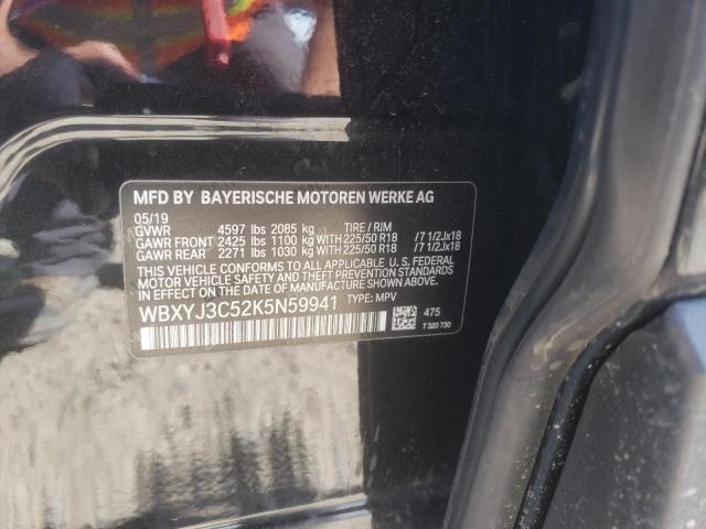 WBXYJ3C52K5N59941 - 2019 BMW X2 SDRIVE2 Чорний фото 10