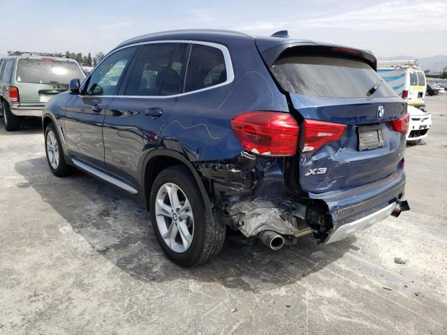 5UXTR7C55KLE97536 - 2019 BMW X3 SDRIVE3 BLUE photo 3