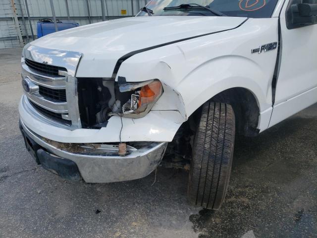 1FTNF1CF7EKD20969 - 2014 FORD F150 WHITE photo 9