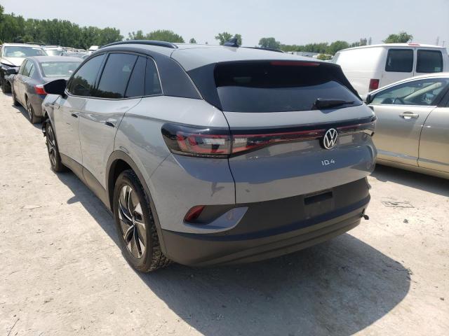WVGTMPE20MP048224 - 2021 VOLKSWAGEN ID.4 PRO S ნაცრისფერი ფოტო 3