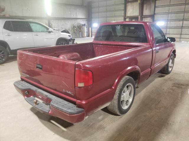 1GCCS1444W8149628 - 1998 CHEVROLET S TRUCK S1 BURGUNDY photo 4