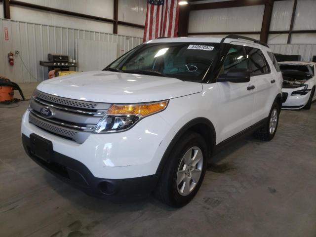 1FM5K7B83DGB03403 - 2013 FORD EXPLORER WHITE photo 2