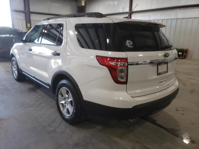 1FM5K7B83DGB03403 - 2013 FORD EXPLORER WHITE photo 3