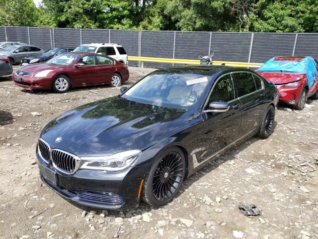 WBA7F2C58GG418742 - 2016 BMW 750 XI BLACK photo 2