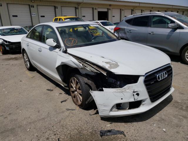 WAUGFAFCXEN088602 - 2014 AUDI A6 QUATTRO WHITE photo 1