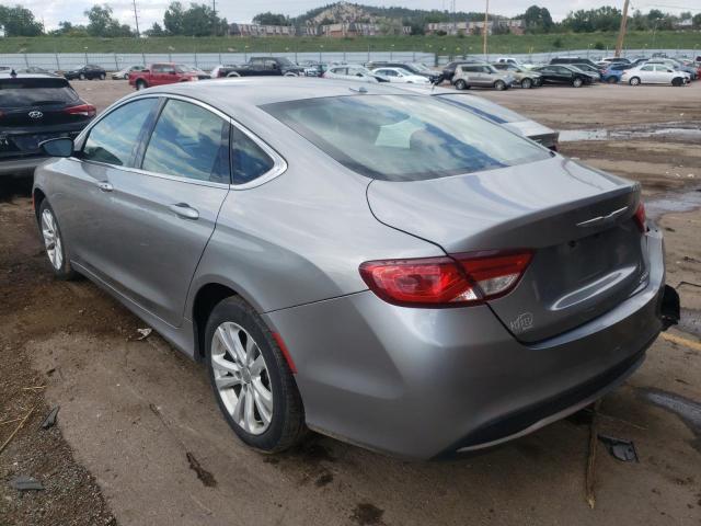 1C3CCCAB6FN724006 - 2015 CHRYSLER 200 LIMITE SILVER photo 3