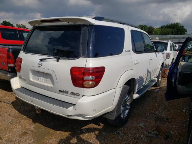 5TDBT48A94S221412 - 2004 TOYOTA SEQUOIA LI WHITE photo 4