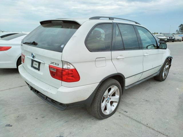 5UXFB53535LV16110 - 2005 BMW X5 4.4I WHITE photo 4