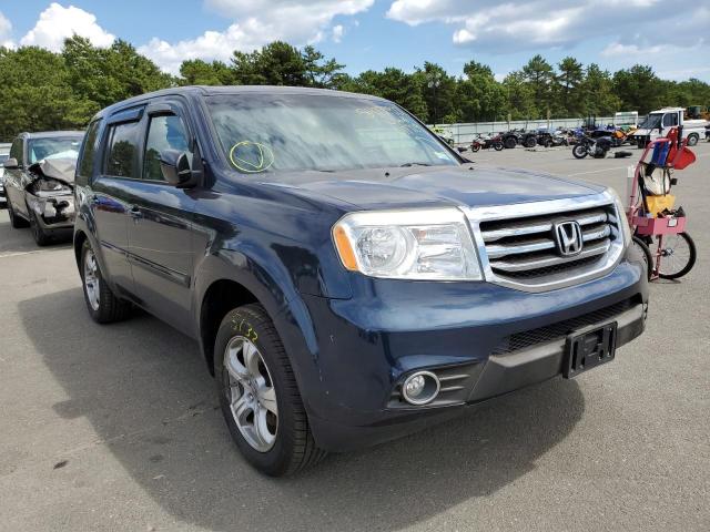 5FNYF4H55CB017729 - 2012 HONDA PILOT BLUE photo 1