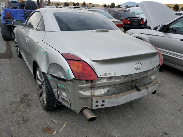 JTHFN48Y850070414 - 2005 LEXUS SC 430 SILVER photo 9