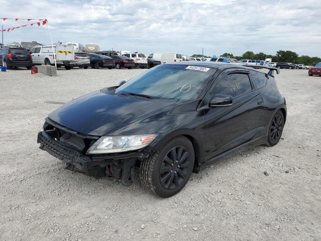 JHMZF1C49BS011997 - 2011 HONDA CR-Z BLACK photo 2