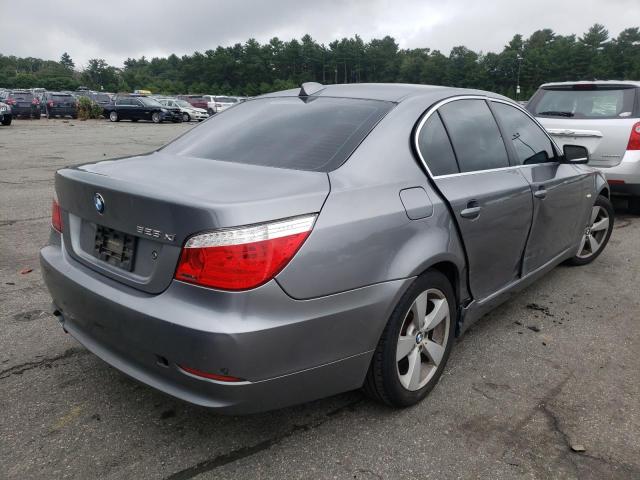 WBANV13528CZ51585 - 2008 BMW 528 XI GRAY photo 4