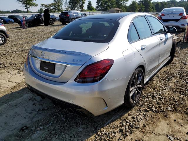 W1KWF6EB7MR615089 - 2021 MERCEDES-BENZ C 43 AMG SILVER photo 4