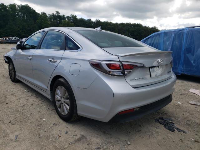 KMHE24L18HA058483 - 2017 HYUNDAI SONATA HYB SILVER photo 3