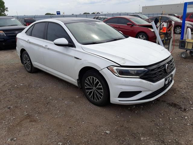 3VWEB7BU6KM193650 - 2019 VOLKSWAGEN JETTA SEL WHITE photo 1