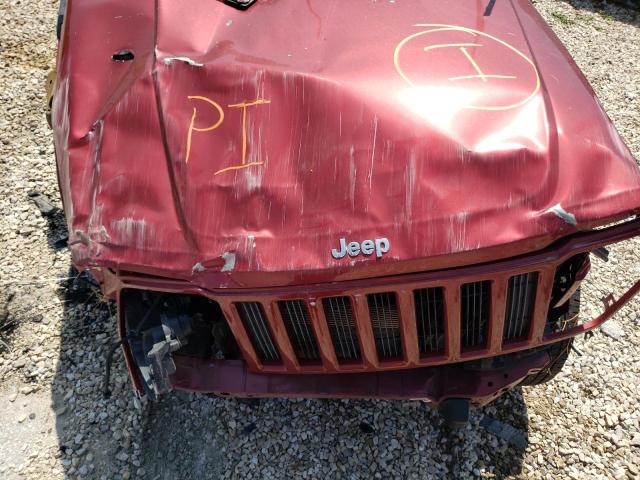 1C4PJMAK8CW114462 - 2012 JEEP LIBERTY SP MAROON photo 7