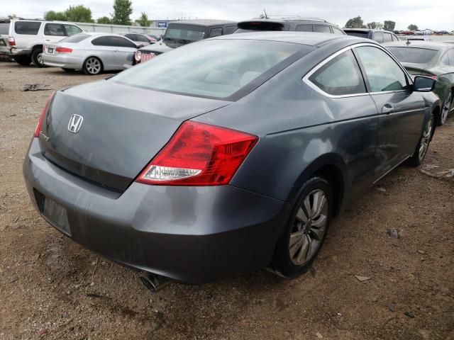 1HGCS1B3XCA001029 - 2012 HONDA ACCORD LX GRAY photo 4