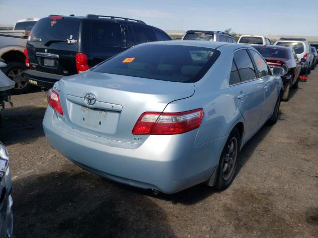 4T1BE46K97U578817 - 2007 TOYOTA CAMRY CE BLUE photo 4