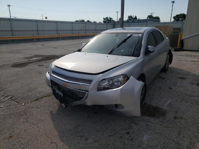 1G1ZG5E75CF309690 - 2012 CHEVROLET MALIBU LTZ ვერცხლისფერი ფოტო 2