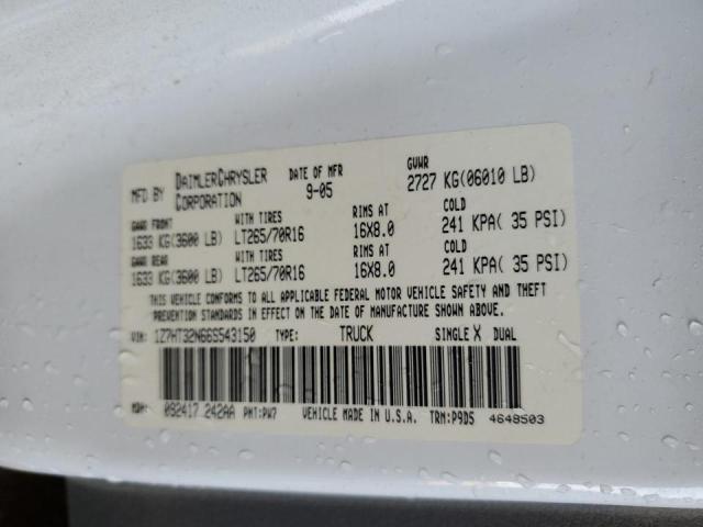 1Z7HT32N66S543150 - 2006 MITSUBISHI RAIDER DUR WHITE photo 10