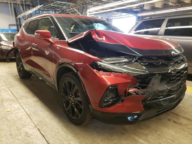 3GNKBJRS5KS682244 - 2019 CHEVROLET BLAZER RS RED photo 1