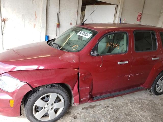 3GNDA13D36S522942 - 2006 CHEVROLET HHR LS RED photo 9