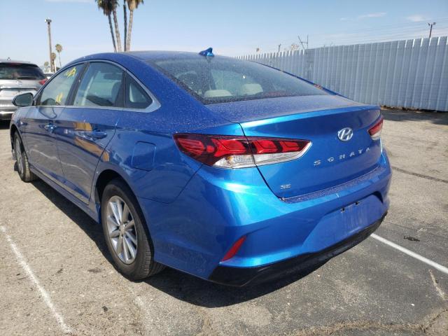 5NPE24AF3JH606715 - 2018 HYUNDAI SONATA BLUE photo 3