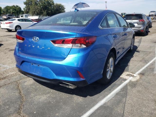 5NPE24AF3JH606715 - 2018 HYUNDAI SONATA BLUE photo 4