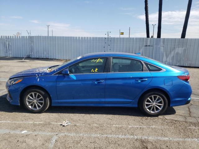 5NPE24AF3JH606715 - 2018 HYUNDAI SONATA BLUE photo 9