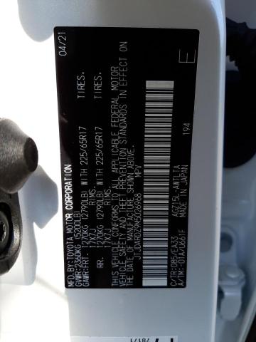 JTJDARDZ9M5026968 - 2021 LEXUS NX 300 BAS WHITE photo 10