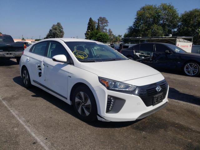 KMHC75LC4HU046555 - 2017 HYUNDAI IONIQ SEL WHITE photo 1