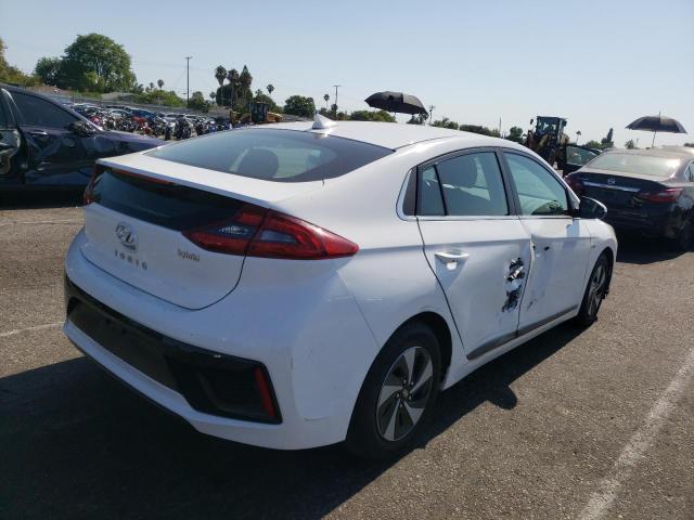 KMHC75LC4HU046555 - 2017 HYUNDAI IONIQ SEL WHITE photo 4