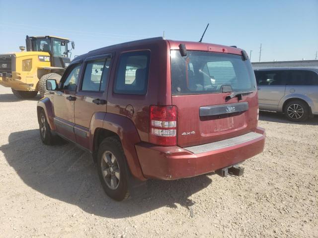 1J8GN28K59W502880 - 2009 JEEP LIBERTY SP MAROON photo 3