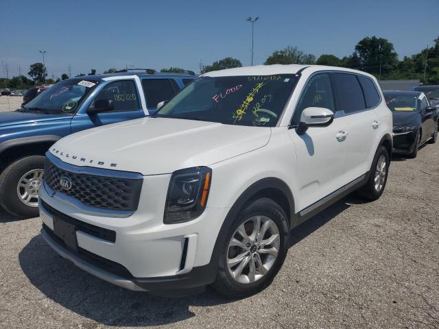 5XYP24HC6LG009086 - 2020 KIA TELLURIDE WHITE photo 2