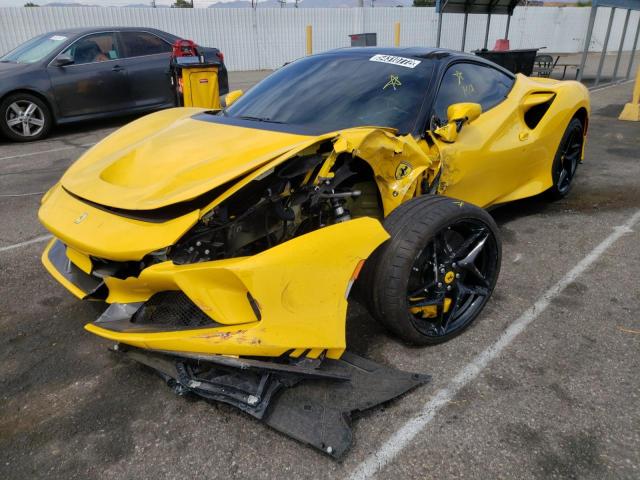 ZFF92LLA1L0253308 - 2020 FERRARI F8 TRIBUTO YELLOW photo 2