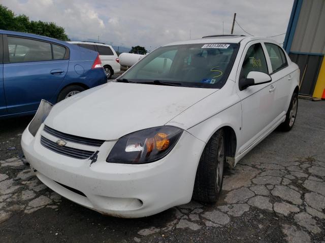 1G1AM58B487190800 - 2008 CHEVROLET COBALT SPO WHITE photo 2