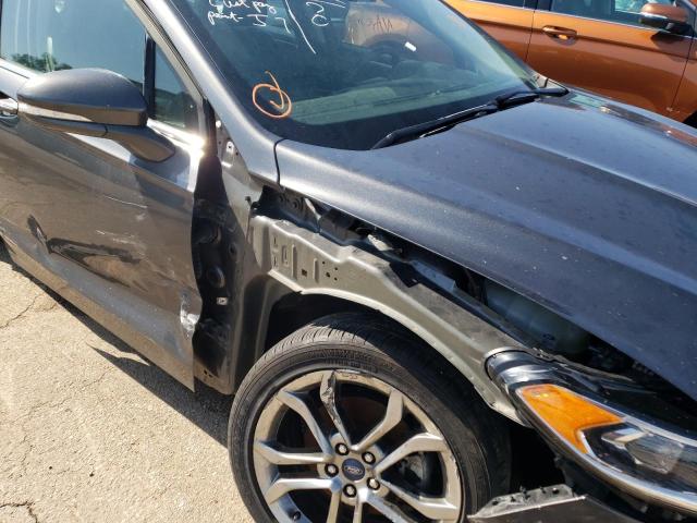 3FA6P0CD6LR177439 - 2020 FORD FUSION SEL GRAY photo 9