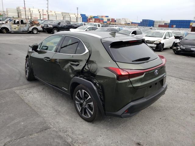 JTHX9JBH8L2029816 - 2020 LEXUS UX 250H GREEN photo 3