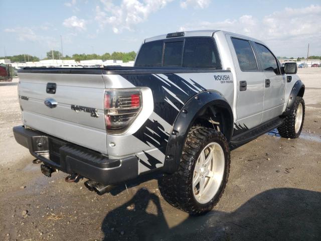 1FTFW1R68CFC62162 - 2012 FORD F150 SVT R SILVER photo 4