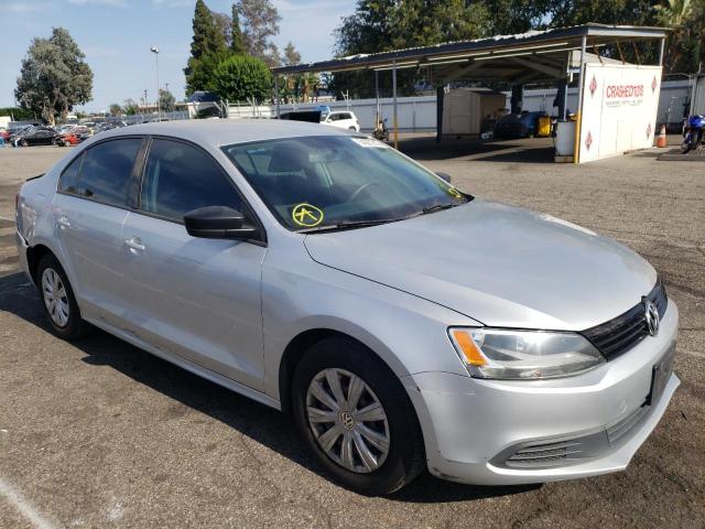 3VW2K7AJ5EM392123 - 2014 VOLKSWAGEN JETTA BASE SILVER photo 1
