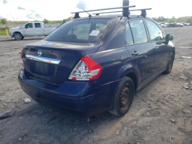 3N1BC1AP7AL357524 - 2010 NISSAN VERSA BLUE photo 4