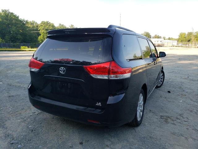 5TDJK3DC4CS036294 - 2012 TOYOTA SIENNA LE BLACK photo 4