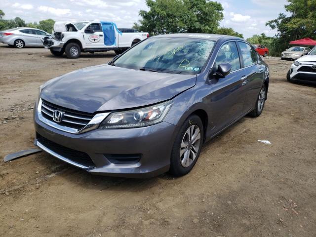 1HGCR2F3XEA265690 - 2014 HONDA ACCORD LX GRAY photo 2