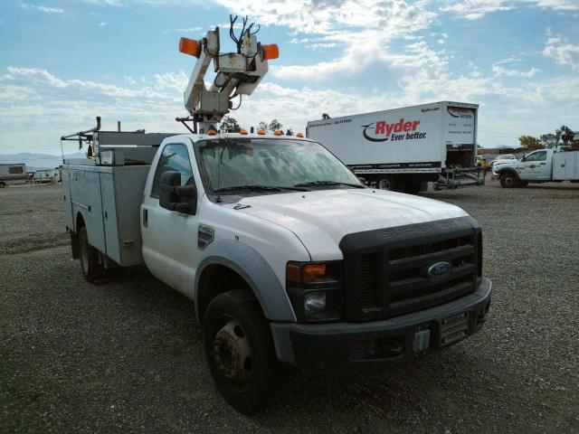 1FD4F46Y58EB78257 - 2008 FORD F450 SUPER WHITE photo 1