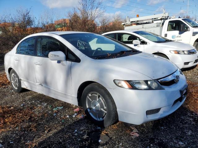 JHMFA3F2XBS000370 - 2011 HONDA CIVIC HYBR WHITE photo 1