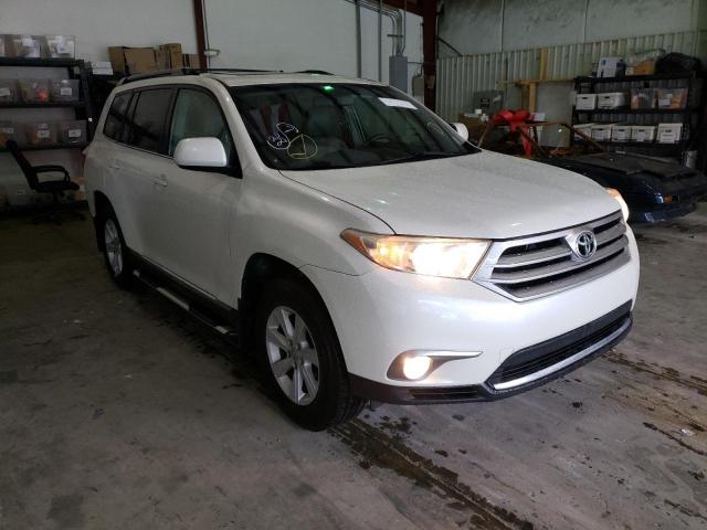 5TDZK3EH3DS091527 - 2013 TOYOTA HIGHLANDER WHITE photo 1