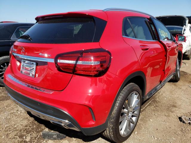 WDCTG4GB6JJ511015 - 2018 MERCEDES-BENZ GLA 250 4M RED photo 4